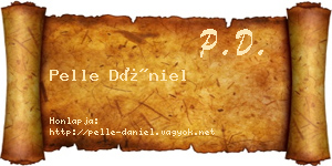 Pelle Dániel névjegykártya